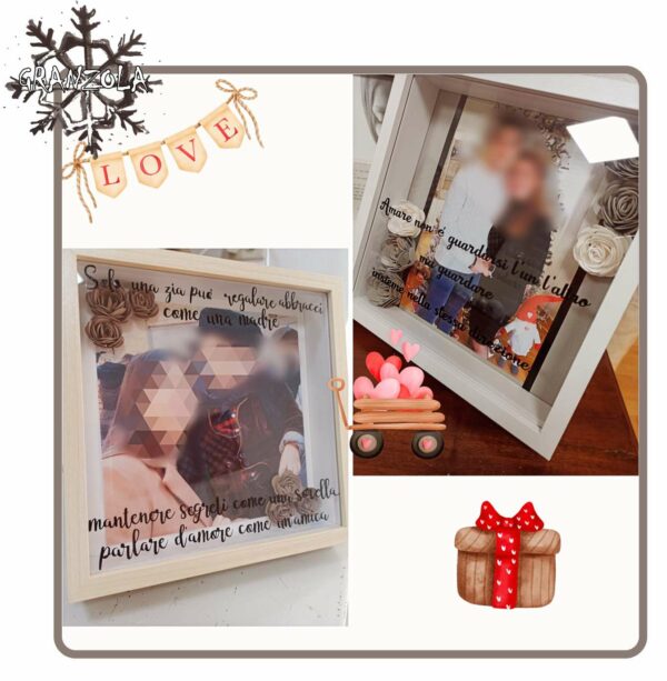 box con dedica foto